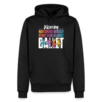 Ballet Dancer Dance Girl Ballerina - Männer Premium Bio Hoodie - Schwarz - Vorne - Nico (187cm)