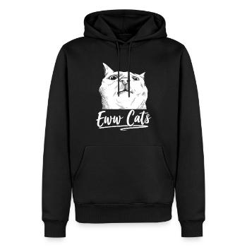 Yuck Cats Dog Lover Puppy Dicton Animal - Sweat à capuche Premium bio Homme - noir - Devant - Nico (187cm)