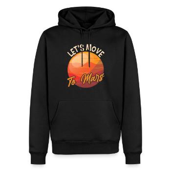 Aufbruch Zum Mars Weltraum Planet Astronaut - Männer Premium Bio Hoodie - Schwarz - Vorne - Nico (187cm)