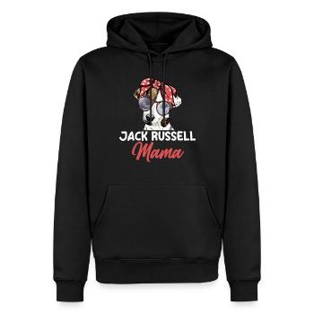 Hund Jack Russell Mama - Männer Premium Bio Hoodie - Schwarz - Vorne - Nico (187cm)