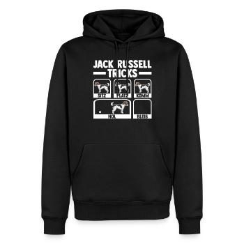 Hund Jack Russell - Männer Premium Bio Hoodie - Schwarz - Vorne - Nico (187cm)