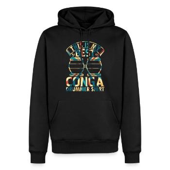 C’est mon meilleur Conga Drummer Shirt Conga Musicien - Sweat à capuche Premium bio Homme - noir - Devant - Nico (187cm)