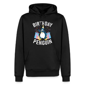 Penguin Lover Penguin Gifts - Men’s Premium Organic Hoodie - black - Front - Nico (187cm)