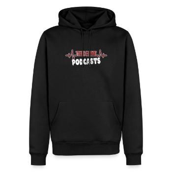Podcast True Crime Heartbeat - Sweat à capuche Premium bio Homme - noir - Devant - Nico (187cm)