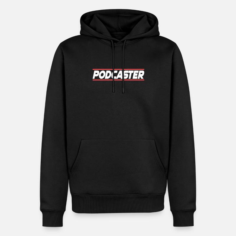 Podcaster Podcast host - Männer Premium Bio Hoodie - Schwarz