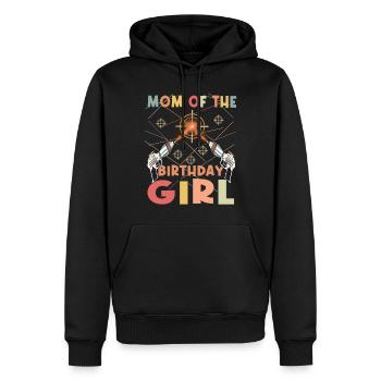 Cooles Lasertag Mama Party Geburtstagskind - Männer Premium Bio Hoodie - Schwarz - Vorne - Nico (187cm)
