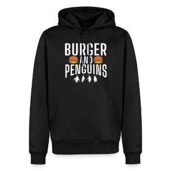 Pinguinliebhaber Pinguin Geschenke - Männer Premium Bio Hoodie - Schwarz - Vorne - Nico (187cm)