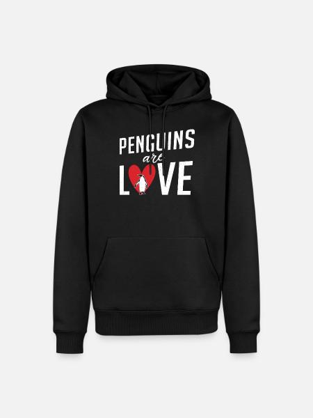 Penguin Lover Penguin Gifts - Men’s Premium Organic Hoodie - black