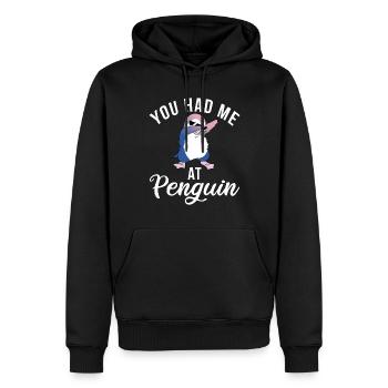 Penguin Lover Penguin Gifts - Men’s Premium Organic Hoodie - black - Front - Nico (187cm)