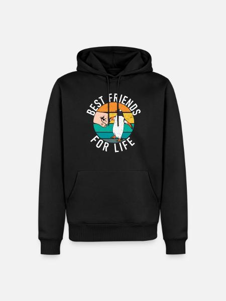 Pinguinliebhaber Pinguin Geschenke - Männer Premium Bio Hoodie - Schwarz