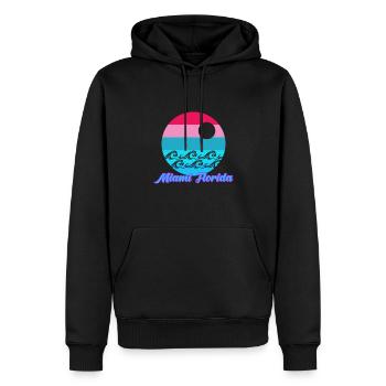 Miami - Florida - USA - United States- Key West - Männer Premium Bio Hoodie - Schwarz - Vorne - Nico (187cm)