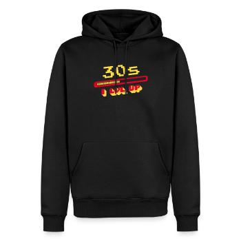 30th Birthday 30s Thirty Years Loading Bar Gaming - Men’s Premium Organic Hoodie - black - Front - Nico (187cm)