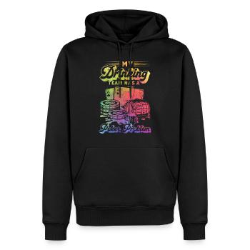 Poker - My Drinking Team Has A Poker Problem - Fun - Männer Premium Bio Hoodie - Schwarz - Vorne - Nico (187cm)