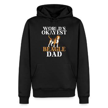 Beagle Geschenk Beagle Besitzer - Männer Premium Bio Hoodie - Schwarz - Vorne - Nico (187cm)