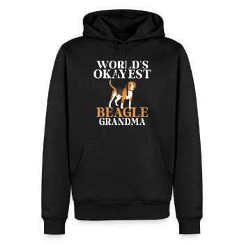 Beagle Geschenk Beagle Besitzer - Männer Premium Bio Hoodie - Schwarz - Vorne - Nico (187cm)