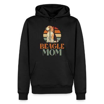 Beagle Geschenk Beagle Besitzer - Männer Premium Bio Hoodie - Schwarz - Vorne - Nico (187cm)