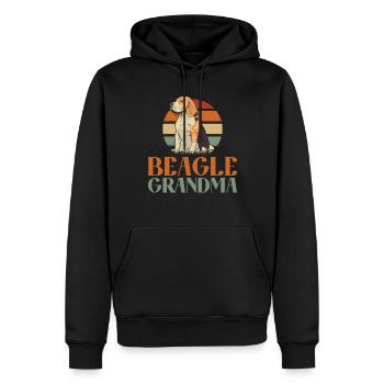 Beagle Geschenk Beagle Besitzer - Männer Premium Bio Hoodie - Schwarz - Vorne - Nico (187cm)