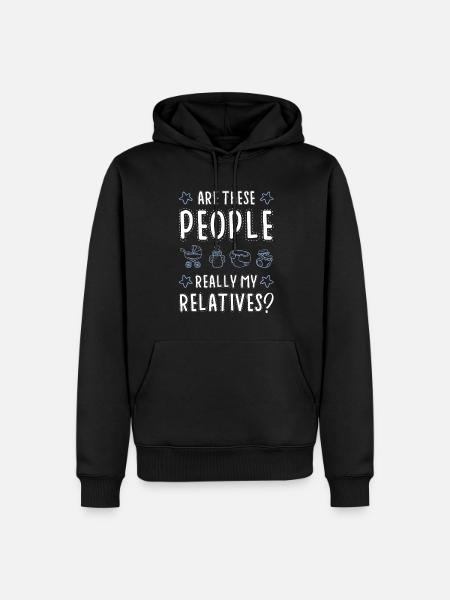 baby lustiger spruch - Männer Premium Bio Hoodie - Schwarz