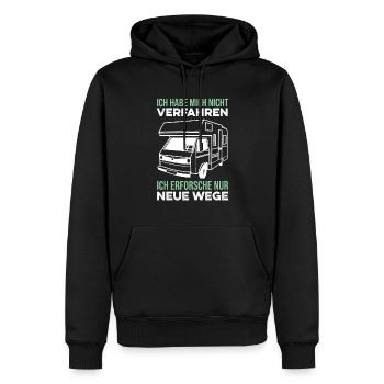 Nicht verfahren lustiger Camper Spruch Wohnmobil - Männer Premium Bio Hoodie - Schwarz - Vorne - Nico (187cm)