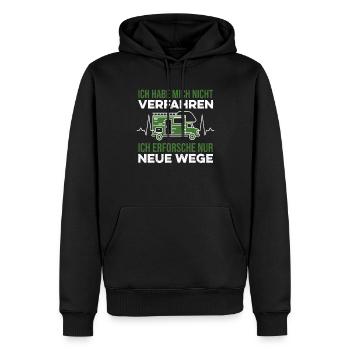 Wohnmobil Spruch Camper Camping Verfahren lustig - Männer Premium Bio Hoodie - Schwarz - Vorne - Nico (187cm)