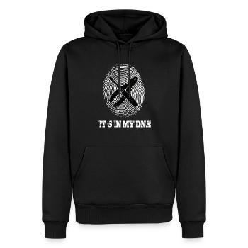 Electrician is in My DNA - Men’s Premium Organic Hoodie - black - Front - Nico (187cm)