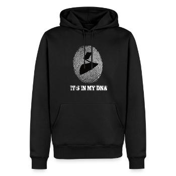 Mauern c’est dans mon ADN - Sweat à capuche Premium bio Homme - noir - Devant - Nico (187cm)