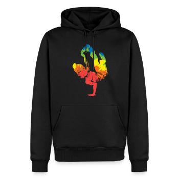 Hip Hop Musik Rap Leidenschaft Geschenk - Männer Premium Bio Hoodie - Schwarz - Vorne - Nico (187cm)