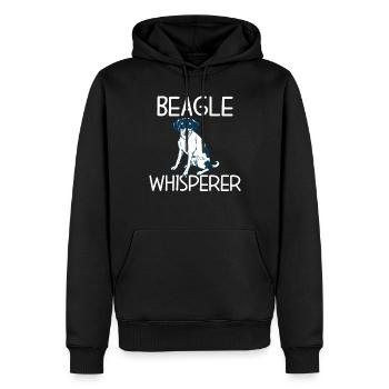 Beagle Geschenk Beagle Besitzer - Männer Premium Bio Hoodie - Schwarz - Vorne - Nico (187cm)