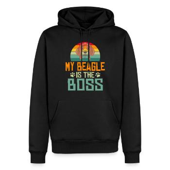 Beagle Geschenk Beagle Besitzer - Männer Premium Bio Hoodie - Schwarz - Vorne - Nico (187cm)