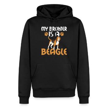 Beagle Geschenk Beagle Besitzer - Männer Premium Bio Hoodie - Schwarz - Vorne - Nico (187cm)