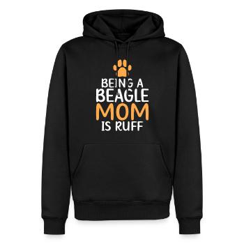 Beagle Geschenk Beagle Besitzer - Männer Premium Bio Hoodie - Schwarz - Vorne - Nico (187cm)