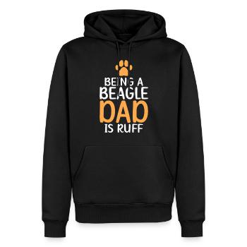 Beagle Geschenk Beagle Besitzer - Männer Premium Bio Hoodie - Schwarz - Vorne - Nico (187cm)