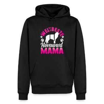 Weltbeste Hovawart Mama derber Bauernhund - Männer Premium Bio Hoodie - Schwarz - Vorne - Nico (187cm)