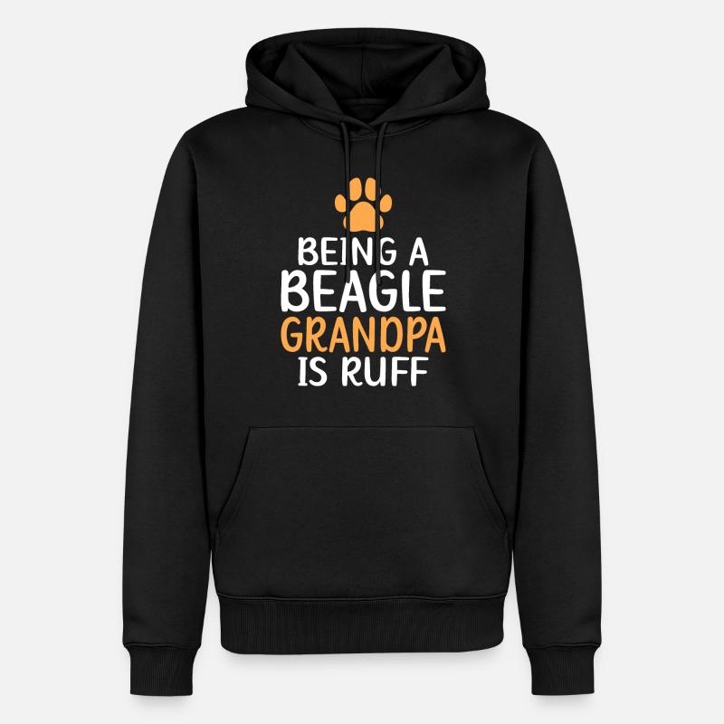 Beagle Geschenk Beagle Besitzer - Männer Premium Bio Hoodie - Schwarz
