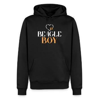 Beagle Geschenk Beagle Besitzer - Männer Premium Bio Hoodie - Schwarz - Vorne - Nico (187cm)