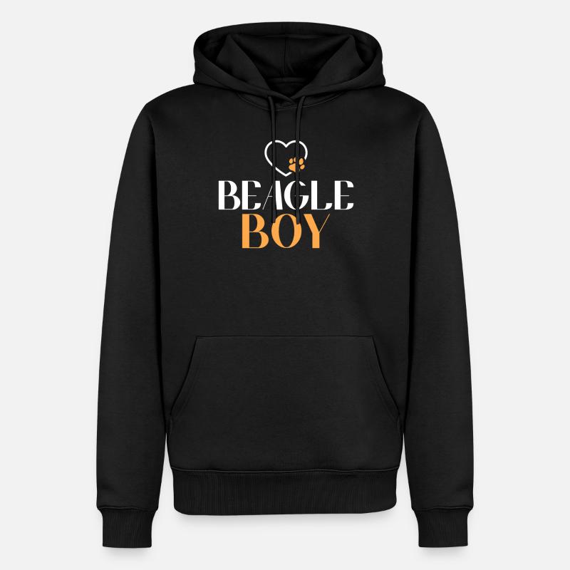 Beagle Geschenk Beagle Besitzer - Männer Premium Bio Hoodie - Schwarz