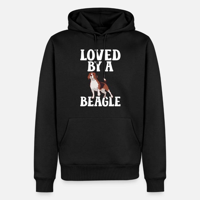Beagle Cadeau Beagle Propriétaire - Sweat à capuche Premium bio Homme - noir