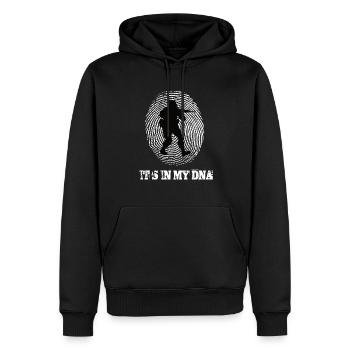 Soldat c’est dans mon ADN - Sweat à capuche Premium bio Homme - noir - Devant - Nico (187cm)