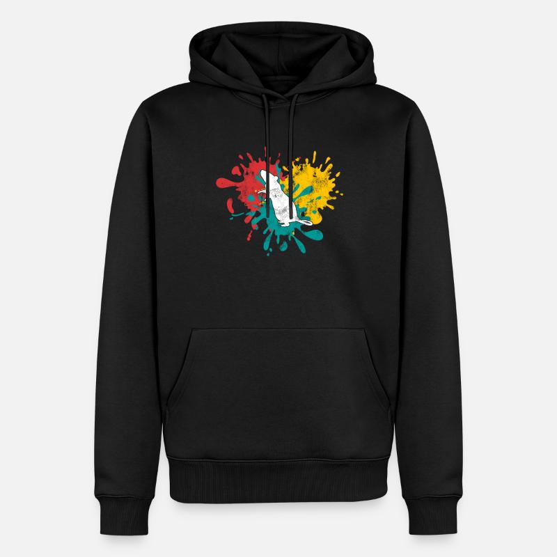 Maus - Männer Premium Bio Hoodie - Schwarz