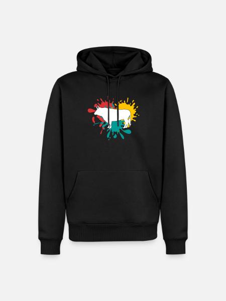Bull - Men’s Premium Organic Hoodie - black