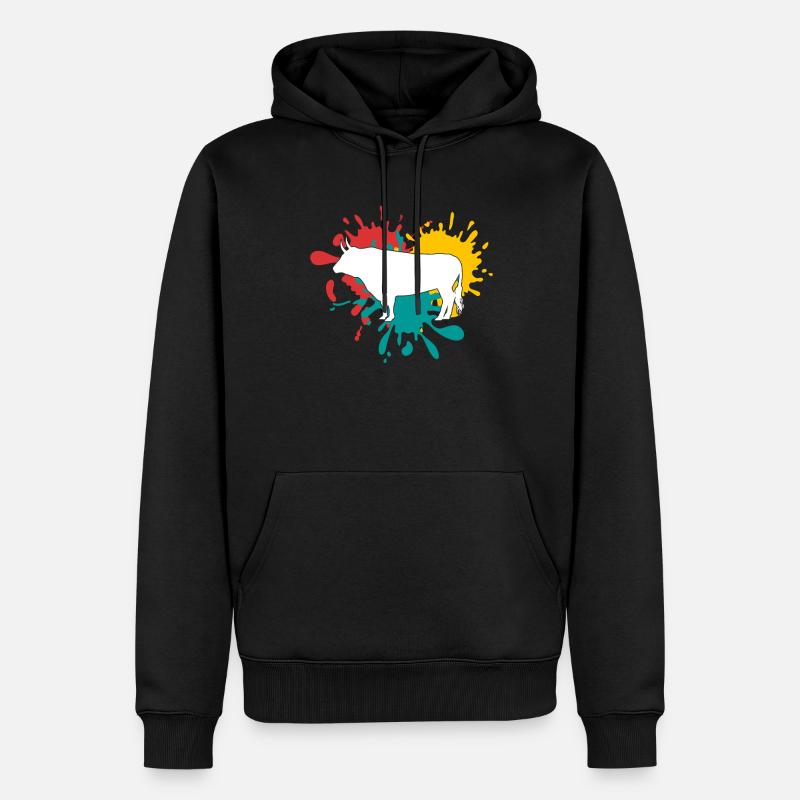 Stier - Männer Premium Bio Hoodie - Schwarz
