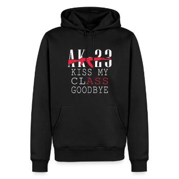 Abitur Abi Matura School leaving certificate class 2023 (Garantie du prix le plus bas) - Sweat à capuche Premium bio Homme - noir - Devant - Nico (187cm)