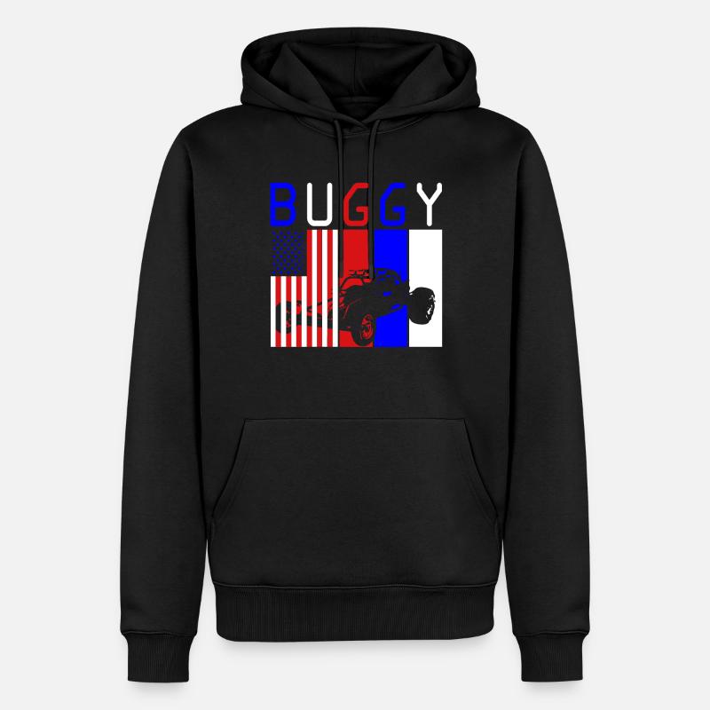 Sable tout-terrain tout-terrain buggy - Sweat à capuche Premium bio Homme - noir