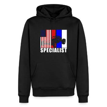 Buggy Racer Hobby USA Flag USA - Sweat à capuche Premium bio Homme - noir - Devant - Nico (187cm)