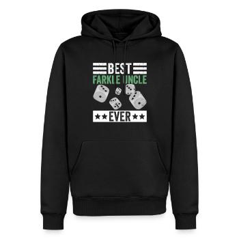 Farkle Onkel Erniedrigt Sich Für Farkle Spieler - Men’s Premium Organic Hoodie - black - Front - Nico (187cm)