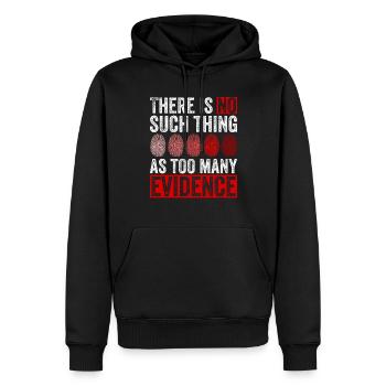 Crime Labe Design Für Forensische Ermittler - Sweat à capuche Premium bio Homme - noir - Devant - Nico (187cm)