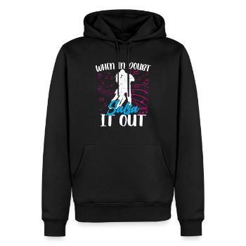 When In Doubt Salsa It Out Dance Dancers Dance - Sweat à capuche Premium bio Homme - noir - Devant - Nico (187cm)
