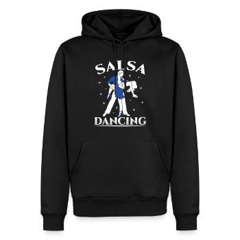 Salsa Tanzen Hobby Tänzer Tanz - Männer Premium Bio Hoodie - Schwarz - Vorne - Nico (187cm)
