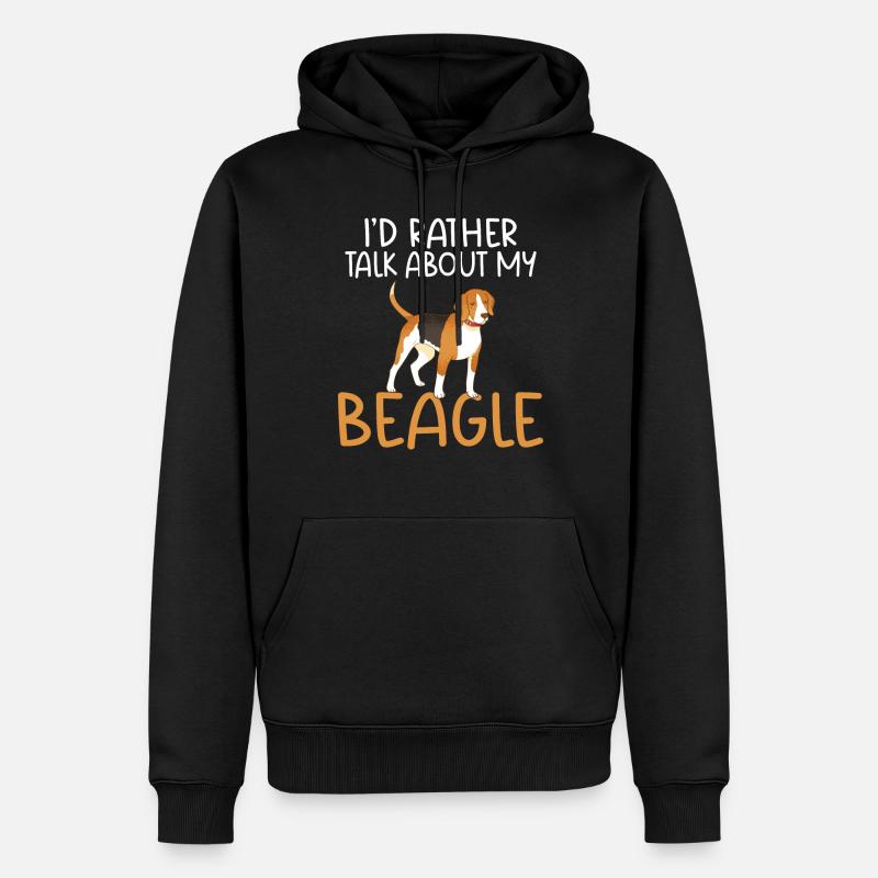 Beagle Cadeau Beagle Propriétaire - Sweat à capuche Premium bio Homme - noir