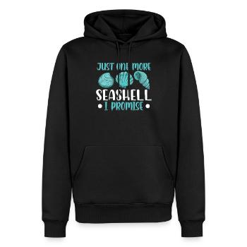Plus qu’une coquille je lui promets Moules - Sweat à capuche Premium bio Homme - noir - Devant - Nico (187cm)